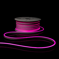 Гибкий неон ML-NF-SIL-8mm-L50-Pink 12В, 10Вт/м, 8х16мм, 110LED/м, IP33, рез 9мм, розовый, 1м